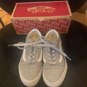 Vans Old Skool Lurex Glitter size 3.5 big kids